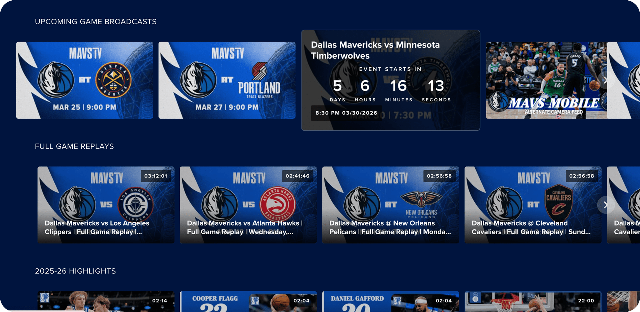 image: Mavs - Summary